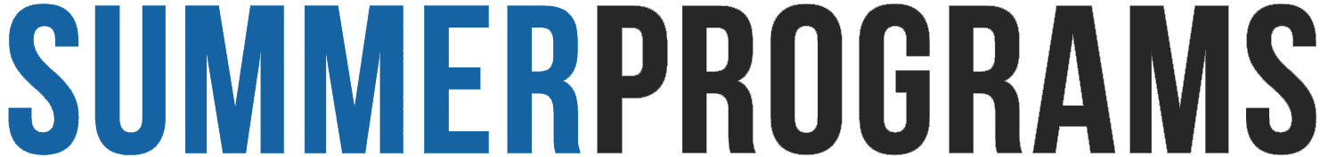 Summer programs logo highlighting opportunities for high school, middle school, and college students during summer camps.